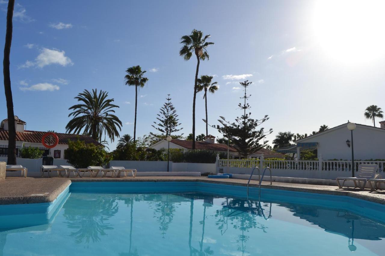 White Exclusive Bungalow. 2 Rooms, Garden & Pool. Maspalomas  Kültér fotó