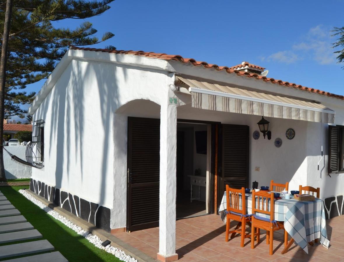 White Exclusive Bungalow. 2 Rooms, Garden & Pool. Maspalomas  Kültér fotó